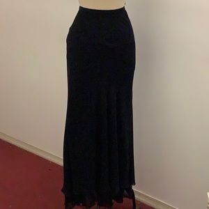 Gorgeous midnight blue chiffon skirt maxi escada